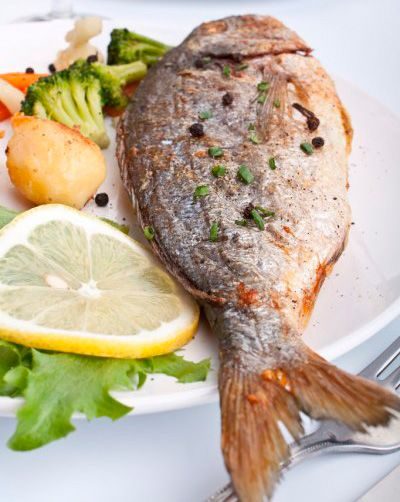 Pescado típico canario preparado en Restaurante La Charca